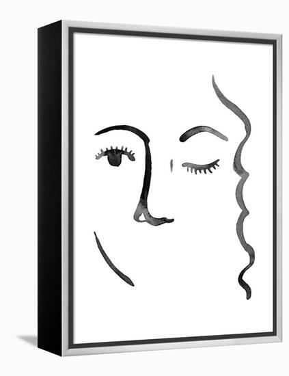 Face in a Crowd IV-Grace Popp-Framed Stretched Canvas