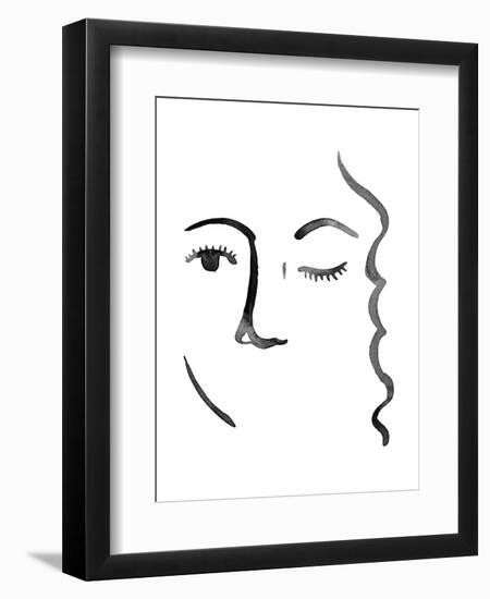 Face in a Crowd IV-Grace Popp-Framed Art Print