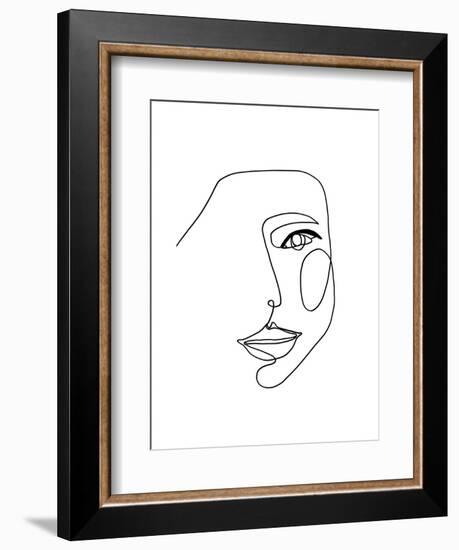 Face Line 1-Design Fabrikken-Framed Premium Giclee Print