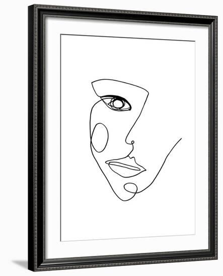 Face Line 2-Design Fabrikken-Framed Premium Giclee Print