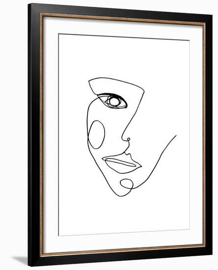 Face Line 2-Design Fabrikken-Framed Premium Giclee Print