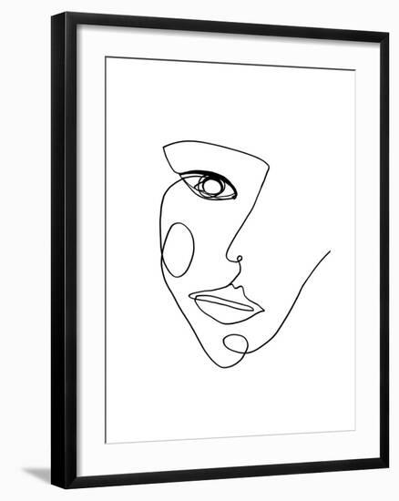 Face Line 2-Design Fabrikken-Framed Premium Giclee Print