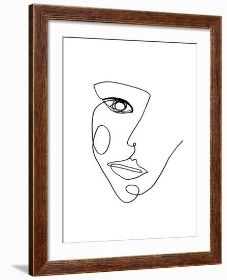 Face Line 2-Design Fabrikken-Framed Premium Giclee Print