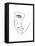 Face Line 2-Design Fabrikken-Framed Stretched Canvas