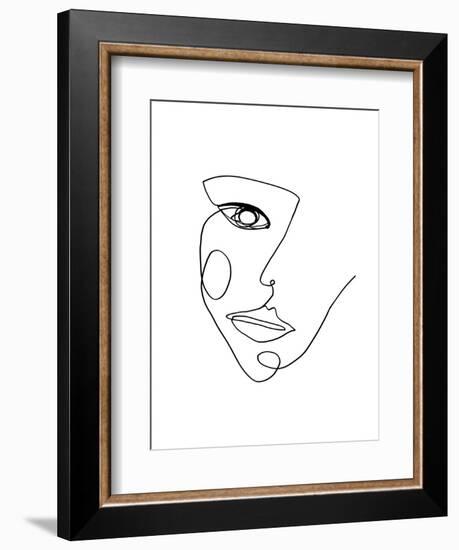 Face Line 2-Design Fabrikken-Framed Premium Giclee Print