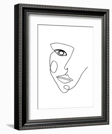 Face Line 2-Design Fabrikken-Framed Premium Giclee Print