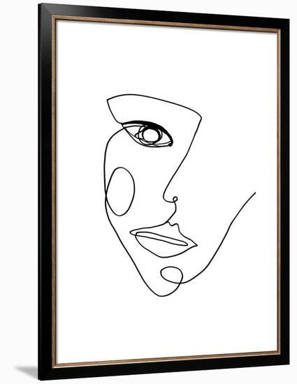 Face Line 2-Design Fabrikken-Framed Premium Giclee Print