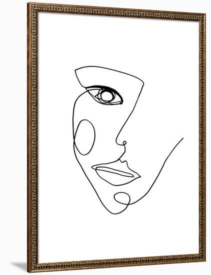 Face Line 2-Design Fabrikken-Framed Premium Giclee Print