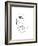 Face Line 2-Design Fabrikken-Framed Art Print