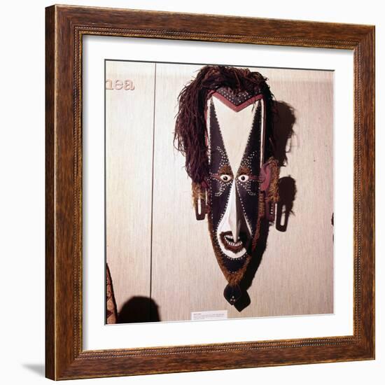 Face-Mask worn in dances to celebrate the wild plum harvest, New Guinea-Unknown-Framed Giclee Print