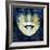 Face of a Woman, Overlayed with Flower Decoration in Blue-Alaya Gadeh-Framed Photographic Print