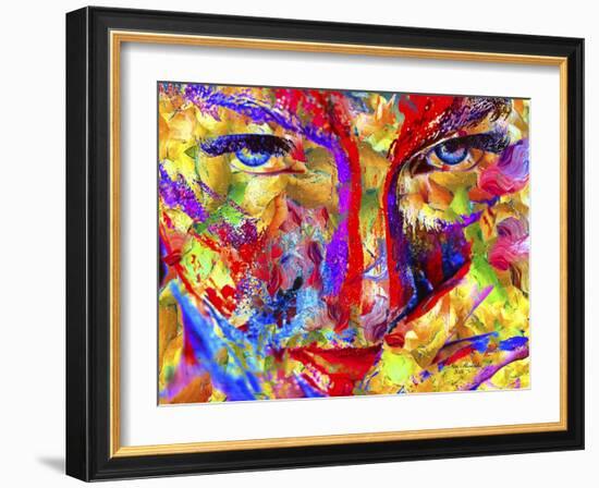 Face Of Colors-Ata Alishahi-Framed Giclee Print