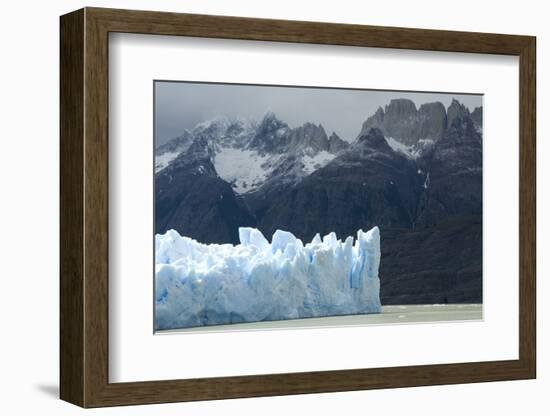 Face of Glaciar Grey (Grey Glacier) on Lago De Grey-Tony-Framed Photographic Print