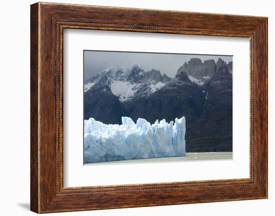 Face of Glaciar Grey (Grey Glacier) on Lago De Grey-Tony-Framed Photographic Print