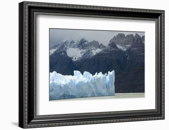 Face of Glaciar Grey (Grey Glacier) on Lago De Grey-Tony-Framed Photographic Print