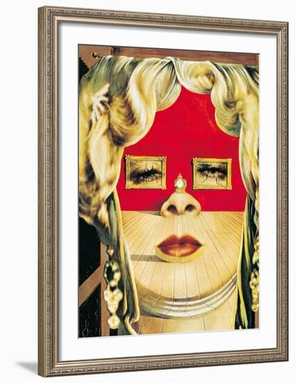 Face of Mae West, c.1935-Salvador Dalí-Framed Art Print