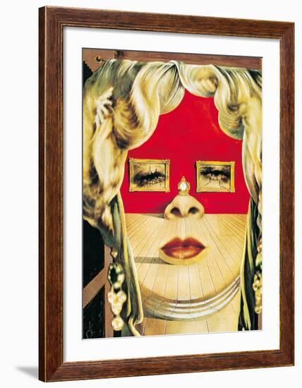 Face of Mae West, c.1935-Salvador Dalí-Framed Art Print