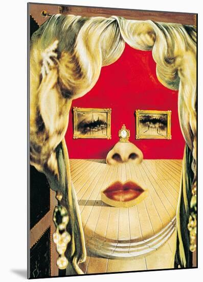 Face of Mae West, c.1935-Salvador Dalí-Mounted Art Print