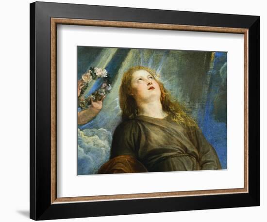 Face of Rosalie from Saint Rosalie Interceding for the Plague-Stricken of Palermo-Sir Anthony Van Dyck-Framed Giclee Print