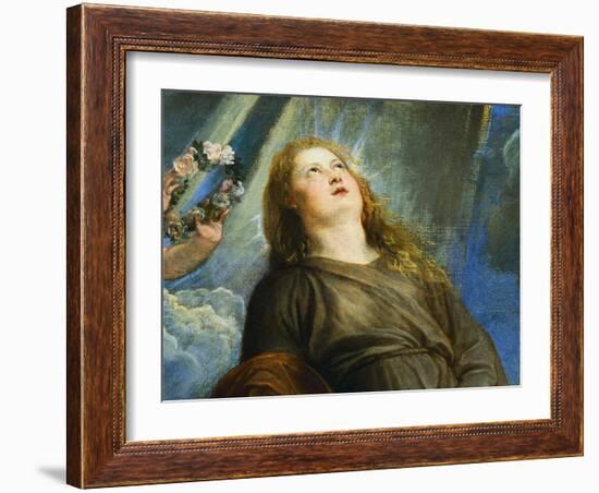 Face of Rosalie from Saint Rosalie Interceding for the Plague-Stricken of Palermo-Sir Anthony Van Dyck-Framed Giclee Print