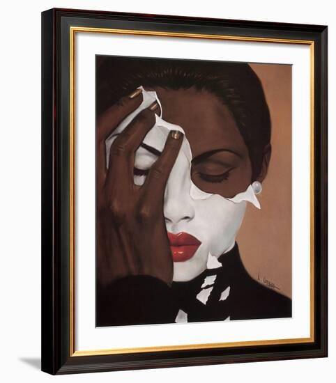 Face Reality � Female-Laurie Cooper-Framed Art Print