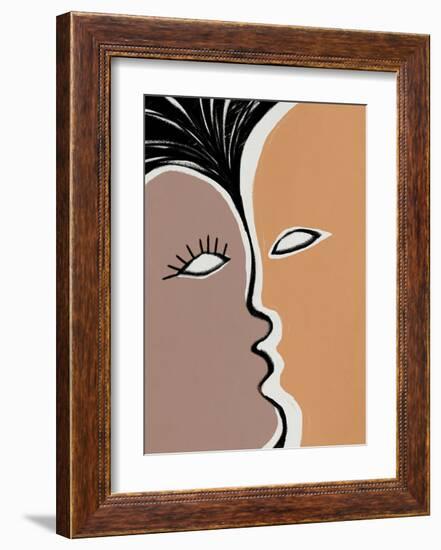 Face to Face 2-Design Fabrikken-Framed Art Print