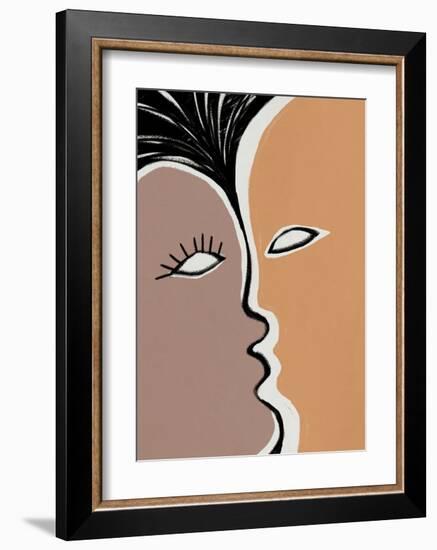 Face to Face 2-Design Fabrikken-Framed Art Print