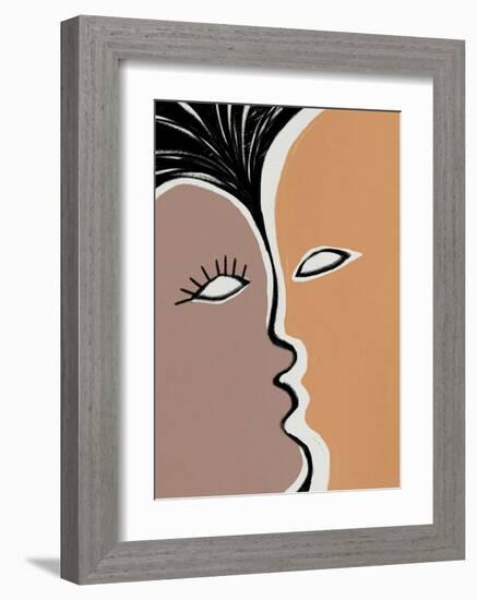 Face to Face 2-Design Fabrikken-Framed Art Print