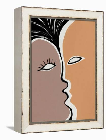 Face to Face 2-Design Fabrikken-Framed Stretched Canvas