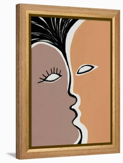 Face to Face 2-Design Fabrikken-Framed Stretched Canvas