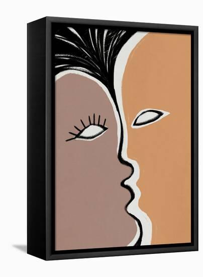 Face to Face 2-Design Fabrikken-Framed Stretched Canvas