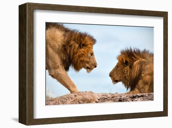 Face to Face-null-Framed Art Print