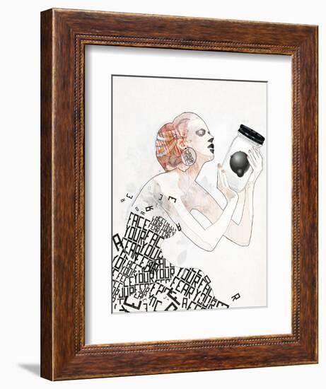 Face Your Fears-Mydeadpony-Framed Premium Giclee Print