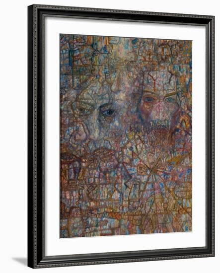 Faces, 1940-Pavel Nikolayevich Filonov-Framed Giclee Print