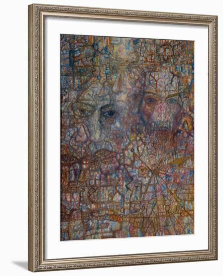 Faces, 1940-Pavel Nikolayevich Filonov-Framed Giclee Print