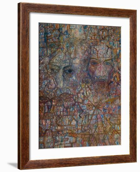 Faces, 1940-Pavel Nikolayevich Filonov-Framed Giclee Print