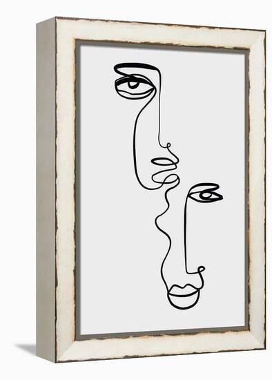 Faces 2-Design Fabrikken-Framed Stretched Canvas