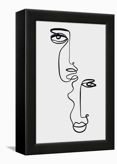 Faces 2-Design Fabrikken-Framed Stretched Canvas