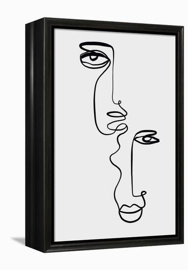 Faces 2-Design Fabrikken-Framed Stretched Canvas