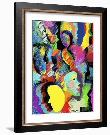 Faces '98-Diana Ong-Framed Giclee Print