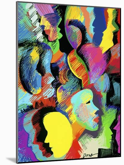Faces '98-Diana Ong-Mounted Giclee Print