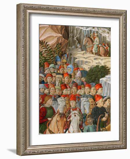 Faces in the Procession, Including a Self Portrait-Benozzo di Lese di Sandro Gozzoli-Framed Giclee Print