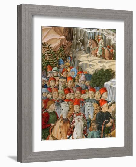 Faces in the Procession, Including a Self Portrait-Benozzo di Lese di Sandro Gozzoli-Framed Giclee Print