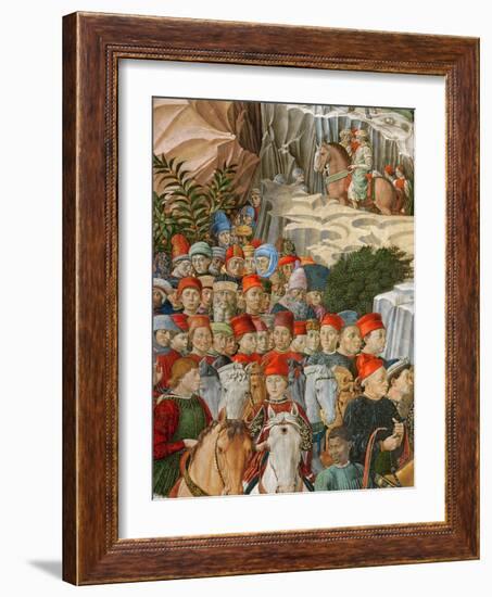 Faces in the Procession, Including a Self Portrait-Benozzo di Lese di Sandro Gozzoli-Framed Giclee Print