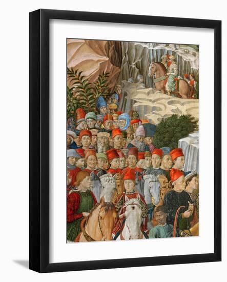 Faces in the Procession, Including a Self Portrait-Benozzo di Lese di Sandro Gozzoli-Framed Giclee Print