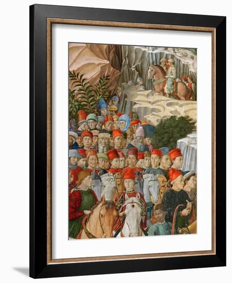 Faces in the Procession, Including a Self Portrait-Benozzo di Lese di Sandro Gozzoli-Framed Giclee Print