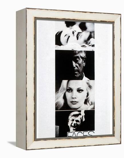 Faces, John Marley, Gena Rowlands, Seymour Cassel, 1968-null-Framed Stretched Canvas