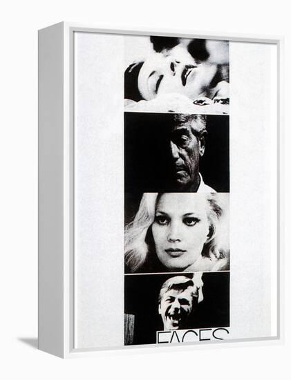 Faces, John Marley, Gena Rowlands, Seymour Cassel, 1968-null-Framed Stretched Canvas