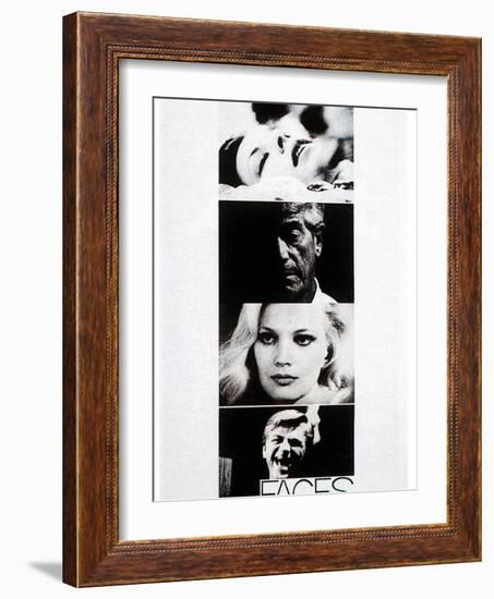 Faces, John Marley, Gena Rowlands, Seymour Cassel, 1968-null-Framed Photo