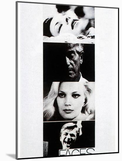 Faces, John Marley, Gena Rowlands, Seymour Cassel, 1968-null-Mounted Photo